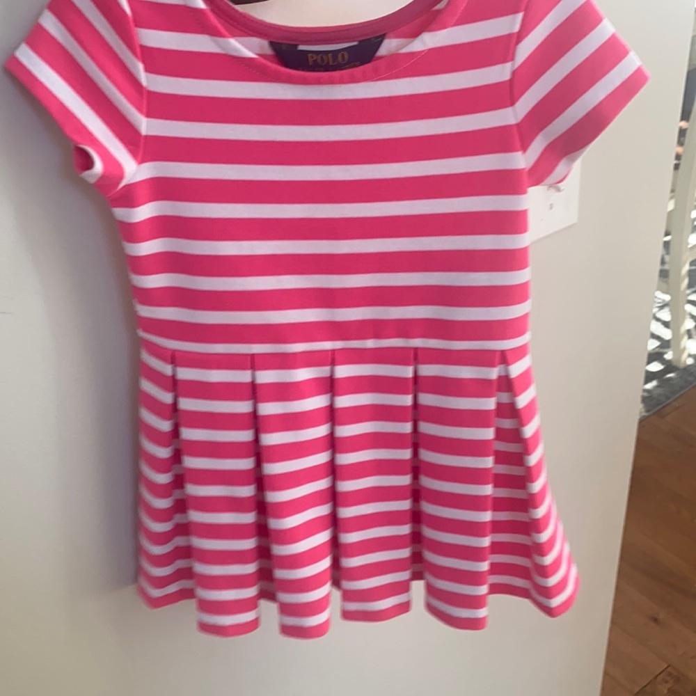 Polo Pleated Pink Dress